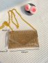 Mini Rhinestone Decor Envelope Bag for Party