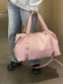 Large Capacity Travel Backpack Pink Sporty For Travel