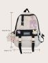 Random Badge Decor Classic Backpack Release Buckle Bag Charm For School