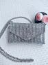 Mini Envelope Bag Rhinestone Decor Glamorous For Party