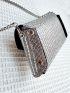 Mini Envelope Bag Rhinestone Decor Glamorous For Party