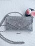 Mini Envelope Bag Rhinestone Decor Glamorous For Party