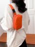 Minimalist Fanny Pack Mini Neon Orange For Sport