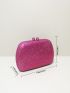 Mini Box Bag Rhinestone Decor Glamorous For Party