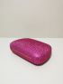 Mini Box Bag Rhinestone Decor Glamorous For Party