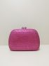 Mini Box Bag Rhinestone Decor Glamorous For Party