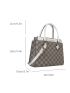 Clover Pattern Square Bag Double Handle PU For Daily Life