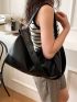 Large Capacity Shoulder Bag PU Minimalist For Daily Life