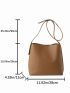 PU Shoulder Bag With Inner Pouch Elegant For Daily Life