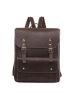 Medium Flap Backpack Buckle Decor Pocket Front For Daily