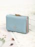 Heart Decor Small Wallet PU For Daily Life