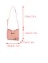 Mini Bucket Bag Metal Decor PU For Daily Life