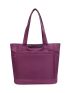 Pocket Front Shopper Bag Minimalist Purple