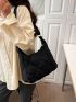 Quilted Hobo Bag Nylon Minimalist For Daily Life