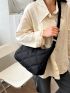 Quilted Hobo Bag Nylon Minimalist For Daily Life