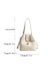 Mini Bucket Bag Crocodile Embossed PU For Daily Life