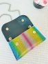 Mini Envelope Bag Ombre Rhinestone Decor Glamorous For Party