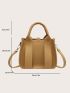 Mini Litchi Embossed Square Bag Fashion