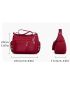 Oversized Hobo Bag Multi-Zipper Nylon Minimalist