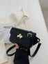 Mini Square Bag Black Minimalist Style