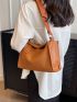 Minimalist Brown Hobo Bag Elegant for Women