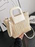 Vacation Straw Bag Double Handle Paper For Summer