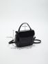 Minimalist Square Bag Mini Black