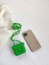 Mini Box Bag Geometric Embossed Green