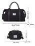 2Pcs Bag Set Tote Bag Square Bag For Travelling Storage Bag Childbirth Bag Large Travel Duffel Bag For Women, Weekender Bag With Toiletry Bag Overnight Bag With Wet Pocket & Trolley Sleeve Carry On Sports Tote Gym Duffel Bag Hospital Bag