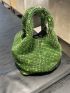 Mini Evening Bag Rhinestone Decor Glamorous Green