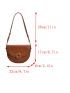 Small Flap Saddle Bag Minimalist PU