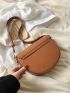 Small Flap Saddle Bag Minimalist PU