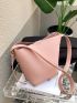 Small Crossbody Bag PU Pink