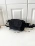 Small Fanny Pack Minimalist Nylon Black