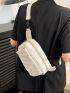 Small Fanny Pack Minimalist Nylon White