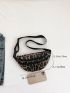 Medium Fanny Pack Leopard Pattern PU