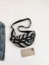 Medium Fanny Pack Zebra Striped Pattern