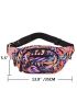 Plant Pattern Waist Bag for Sport