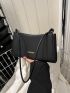 Medium Square Bag Black Elegant For Work