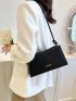 Medium Square Bag Black Elegant For Work