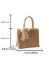 Small Straw Bag Vacation Twilly Scarf Decor Paper For Beach