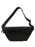 Large Fanny Pack Black With Zipper Minimalist For Daily Life