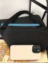 Large Fanny Pack Black With Zipper Minimalist For Daily Life