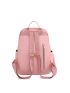 Zip Front Classic Backpack With Coin Purse For Daily Life