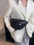 Zip Front Fanny Pack Black For Daily Life