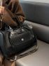 Minimalist Travel Bag Turn Lock Pocket Front