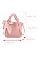 Twilly Scarf Decor Bucket Bag Medium Pink