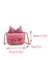 Mini Novelty Bag Quilted Chain Strap Bow Decor