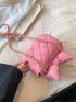 Mini Novelty Bag Quilted Chain Strap Bow Decor