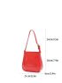 Neon Red Square Bag Funky With Adjustable-strap